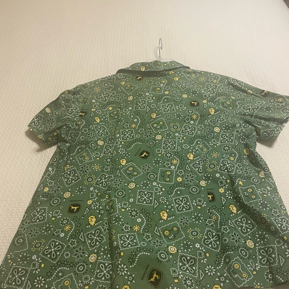 One of a kind, hand made John Deere button up shirt top blouse - Picture 8 of 10